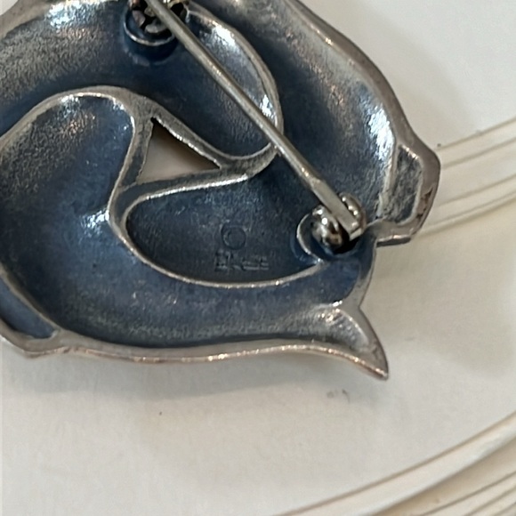 James Avery Sterling silver retired 3 fishes pin brooch - Picture 4 of 7